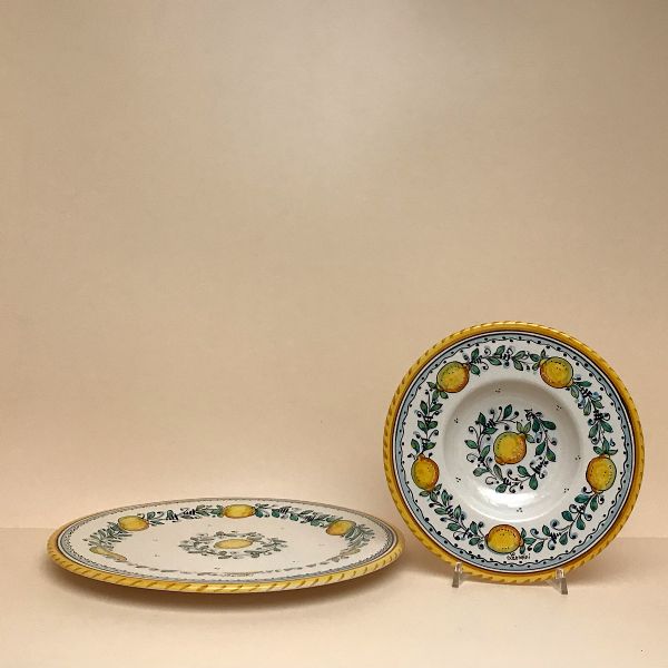 SET OF DINNER PLATES/CHARGERS CM.32D. LIMONCINI